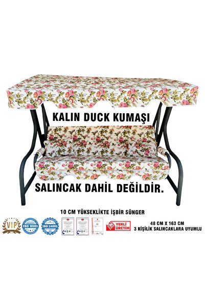 Vip Home Concept Market Ürünleri Lüks DUCK Vip Salıncak Minder Seti 3 Kişilik...
