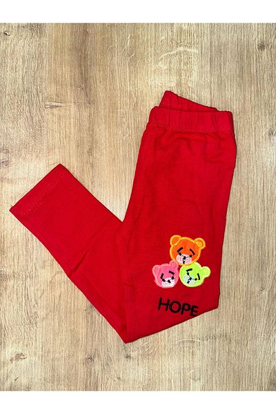 EDACAN İÇGİYİM Girl Embroidered Combed Cotton Leggings