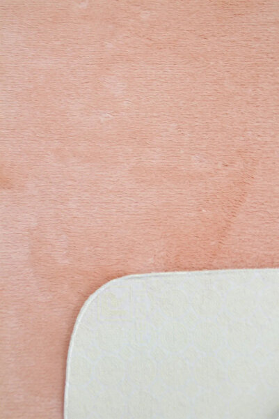 ALgorand Home Post Peluş Oval Halı Pembe Tüylü Yumuşak, Yıkanabilir, Kaymaz Taban Dekoratif