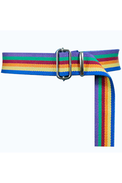 FASHİONMOON Kemer Renkli Palaska Kumaş Dokumalı Silver Renk Dikdörtgen Şeklin...