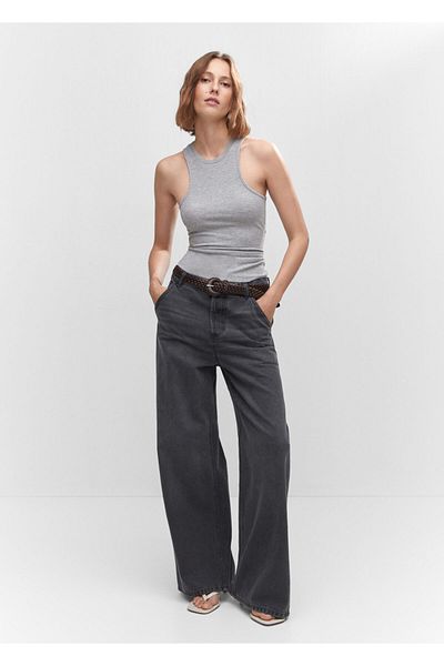 MANGO Hellgraues Damen-Bustier57012886