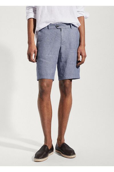 MANGO Ανδρικό σορτς Navy Blue & Bermuda47007817