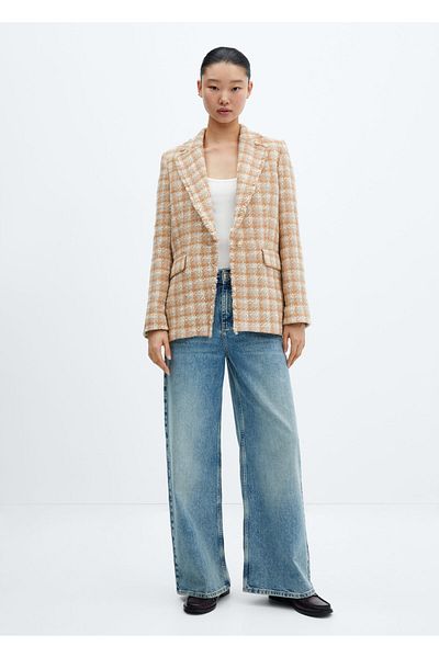 MANGO Καφέ Γυναικείο Blazer57074430