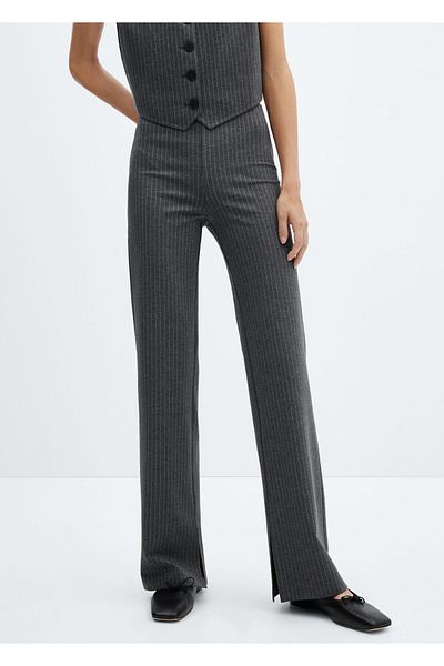 MANGO Gray Women's Pants57053808