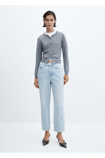 MANGO Light Denim Women's Trousers57051167