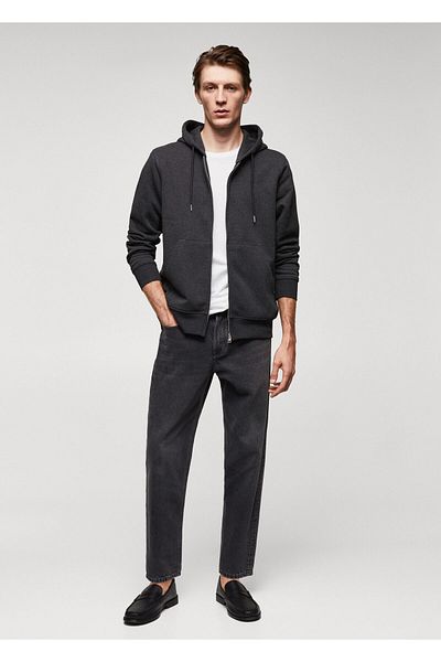 MANGO Man Ανδρικό φούτερ Charcoal57006026