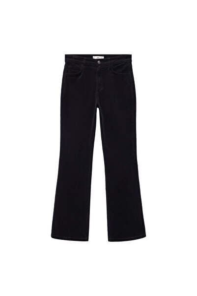 MANGO Woman Siyah Kadın Pantolon 67030257