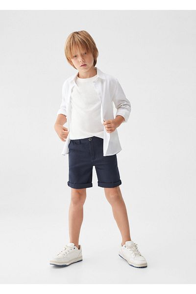 MANGO Kids Marineblaue Shorts für Herren57093267