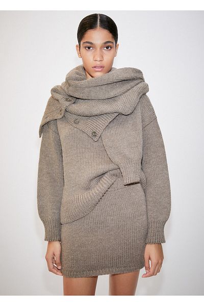 MANGO Woman Καφέ Γυναικεία Φούστα57027735
