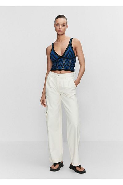MANGO Woman Bustieră de damă albastru noapte47038646
