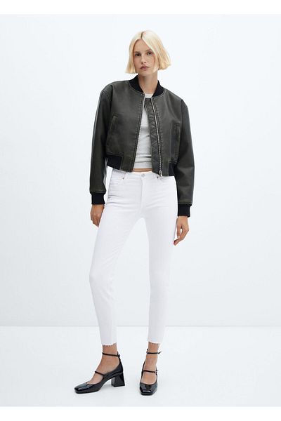 MANGO White Women's Trousers57040308