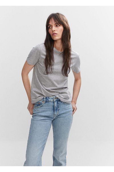 MANGO Tricou de damă Metal Gri57010282