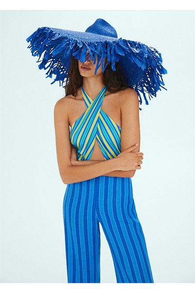 MANGO Woman Blue Women's Hat57050248