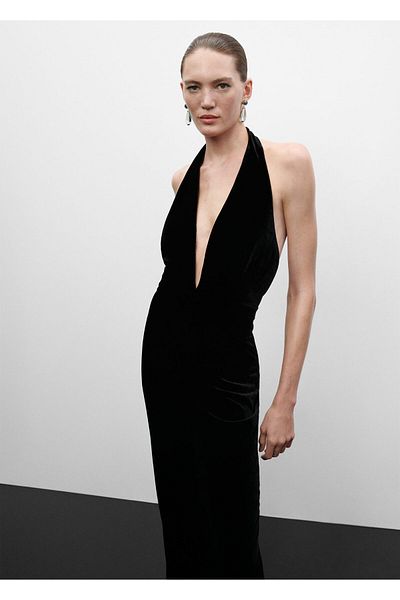 MANGO Woman Women's Black Jumpsuit57099120