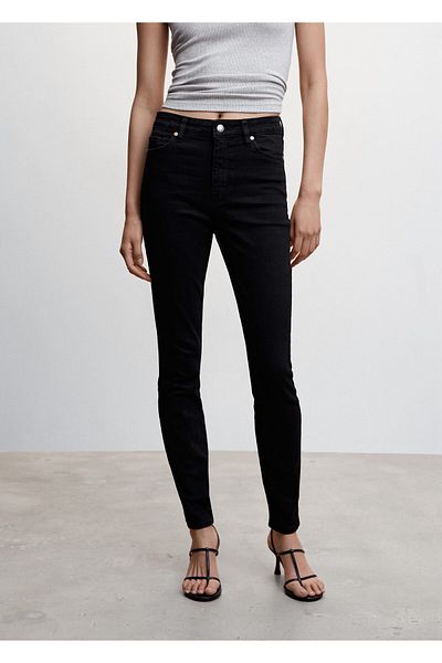 MANGO Woman Black Denim Women's Trousers47000157