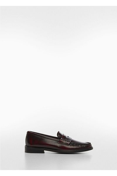MANGO Burgundy Women's Casual Shoes57084388