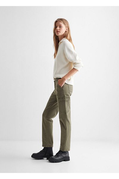MANGO Kids Khaki Girl's Pants57073254