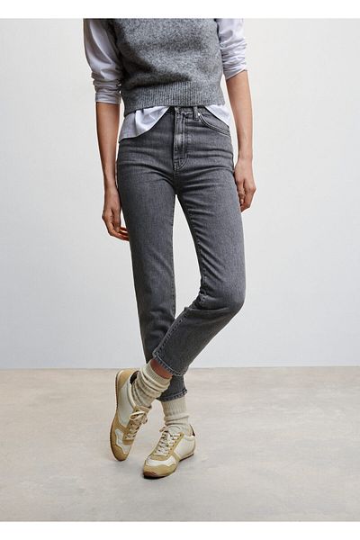 MANGO Blugi de damă gri - Model47032538