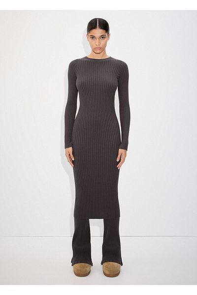 MANGO Woman Charcoal Women's Dress57037735