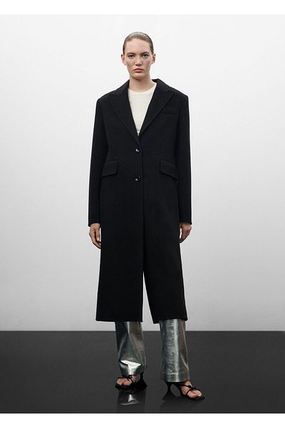MANGO Woman Women's Black Coat57099109