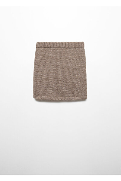 MANGO Woman Kahverengi Kadın Etek 57027735