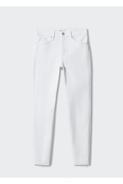 MANGO Woman Beyaz Kadın Pantolon 57040308