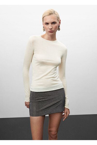 MANGO Woman Natural Women's Sweater57029113