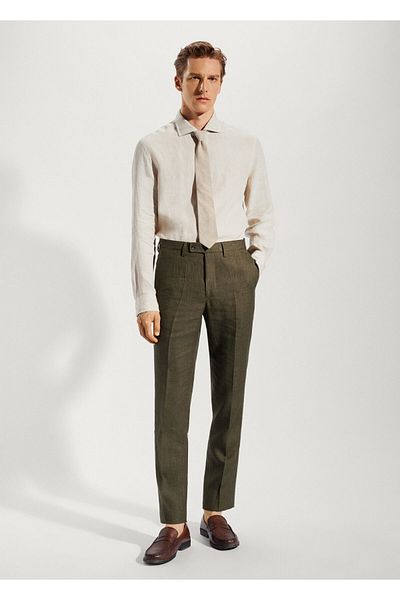 MANGO Man Green Men's Trousers57030026