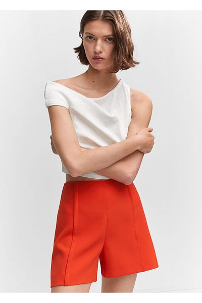 MANGO Woman Oranžové dámské šortky & Bermudy57000374