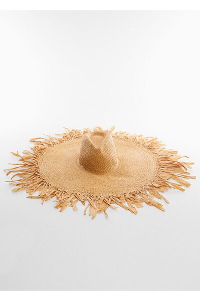 MANGO Woman Beige Women's Hat57050248