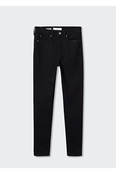 MANGO Siyah Denim Kadın Pantolon 47010131