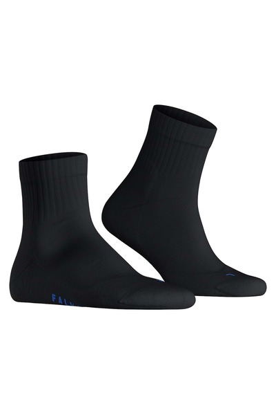 FALKE Unisex Socken 2er Pack - Kurzsocken, Baumwollmischung, Run Rib, Bündchen, einfarbig