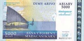 Benim Koleksiyonum Madagaskar - 5000 Ariary (2007) B331a/p94 Fiyatı