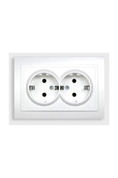 ELBİ El-bi Zena Beyaz Sıva Altı 2 Li Priz