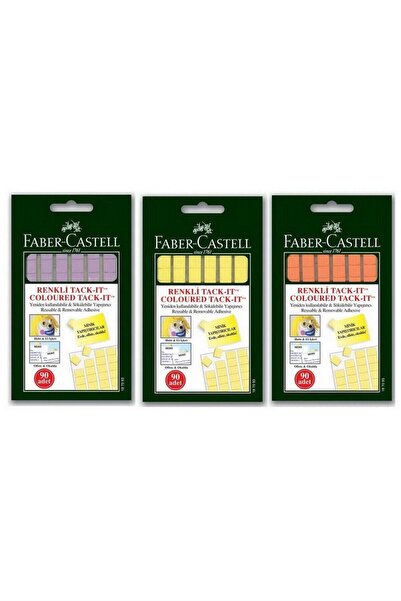 Faber Castell Tack-it Hamur Yapıştırıcı Karışık Renk 50 gr 90 Adet