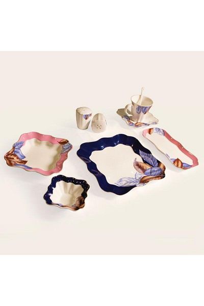 AROW 6 Person 32 Piece Porcelain Breakfast Set Dc1.tr-2628