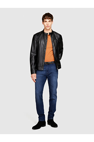 Sisley Erkek Denim Slim Fit Baltimora Chino Denim Pantolon