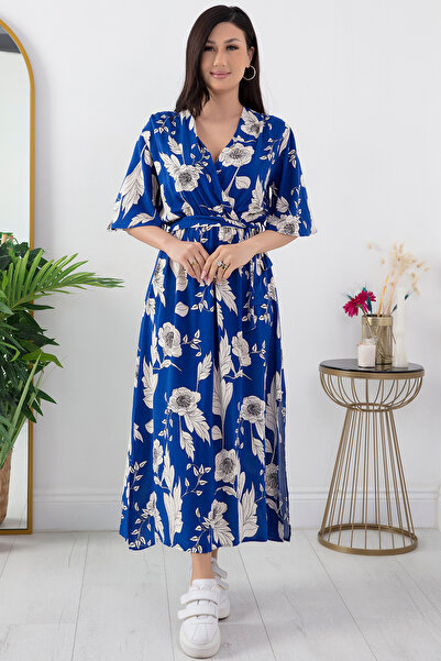 PULLIMM Φόρεμα με σχέδιο και ζώνη - Μοντέλο 222-3002