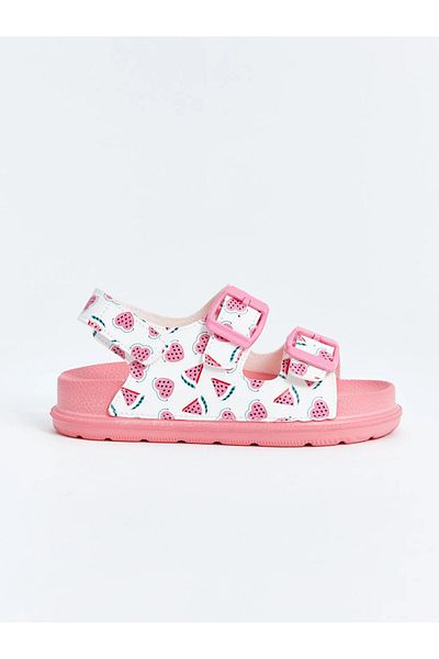 LC Waikiki Κορίτσια σανδάλια LCW STEPS με Velcro Printed