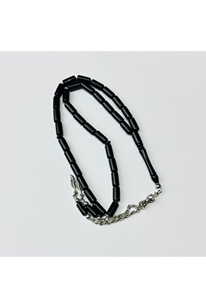 Han Ticarethane Siyah Kesme Kesim Toz Kehribar Tesbih