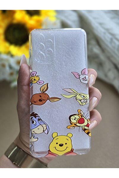 SUPER FRAME Samsung Galaxy A13 Uyumlu Baskılı Şeffaf Telefon Kılıfı