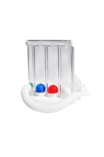 BekLife Triflo Solunum Egzersiz Cihazı 3 Top Üfleme Topu Nefes Egzersizi