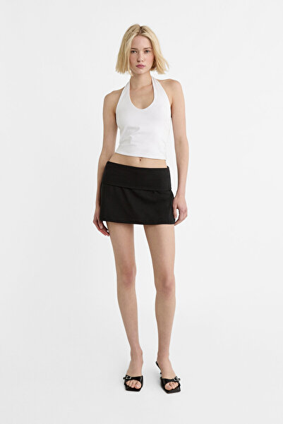 Stradivarius Halter yaka crop top