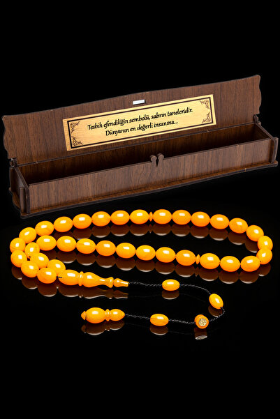 OTTOTESBİH Yellow Squeezing Tassel Rosary - Master Workmanship