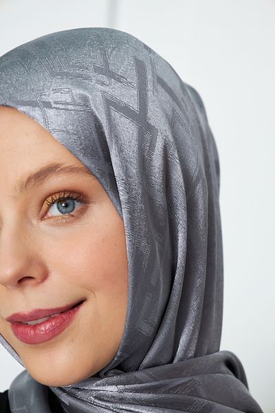 H&S AKSESUAR H&S CITY-I SHAL GEOMETRIC PATTERN JACQUARD SHAL