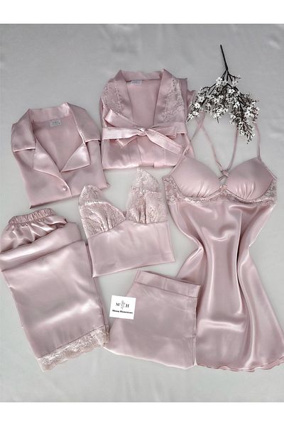MH Moony Homewears Six-Piece Ultra Deluxe Coated Dowry Set with Powder Box