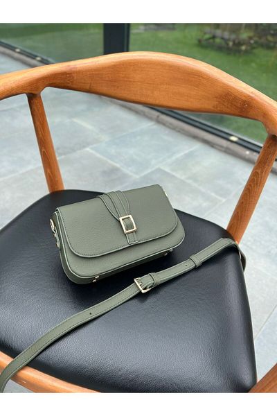 MFT Leather Design 1524 Viola Γνήσιο Δέρμα - Τσάντα Χακί