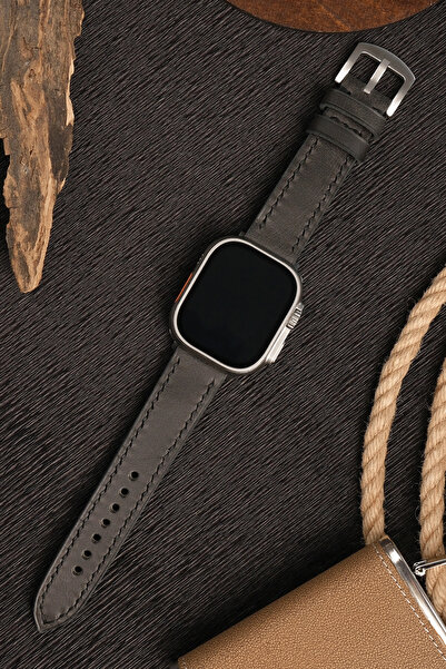 vagave Apple Watch Uyumlu Deri Kordon Saat Kayışı Ultra 2 42 44 45 49 Mm6 7 S...