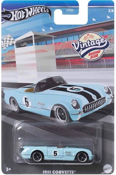 HOT WHEELS Vintage Tekli Arabalar 1955 Corvette-HRV01