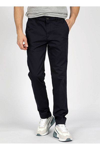 Lee Cooper Мъжки чино панталон с нормална талия, slim fit, тъмносин, 242 LCM 221016 НОВИ ЧИНО 2, ТЪМНОСИН